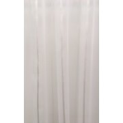 Stores Gardine Stoff Sherley Streifen creme wei&szlig; transparent, Restst&uuml;ck 3,3 m
