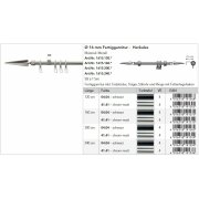 Gardinenstange Fertiggarnitur Herkules Spitze 16 mm, 04.04-schwarz 160 cm