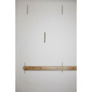 Stores Gardine Stoff Vorhang Streifen wei&szlig; braun beige transp., Restst&uuml;ck 2,8 m