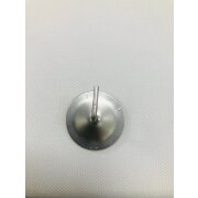 Klebehaken f&uuml;r Vitragenstange rund d= 30 mm 2er-Set nickel matt