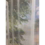 Stores Gardine Stoff Vorhang rohwei&szlig; transparent, Restst&uuml;ck 3,7 m