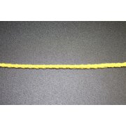 Kordel Schnur Flechtkordel Baumwolle 4 mm gelb, Meterware